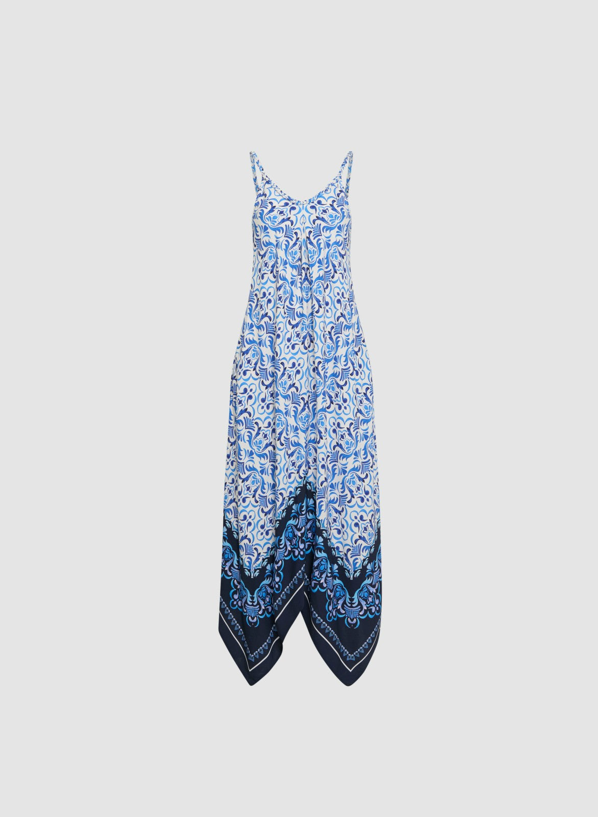 Women Mixed Print Maxi Dress Blue Pattern | Melanie Lyne