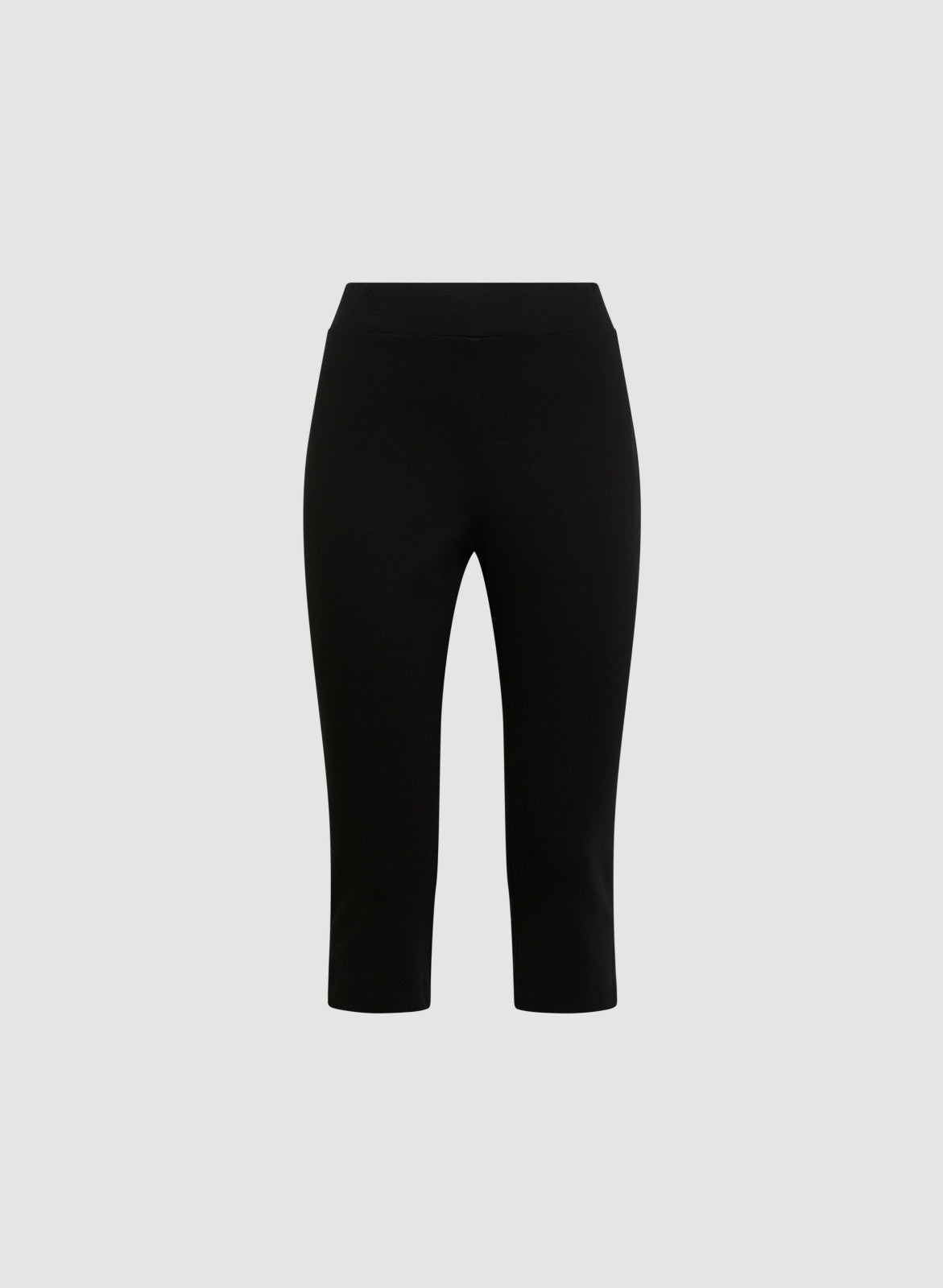 Women Pull-On Knit Capris Black | Melanie Lyne