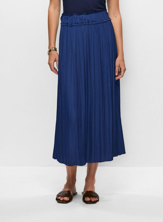 Women Pleated Maxi Skirt Marine | Melanie Lyne
