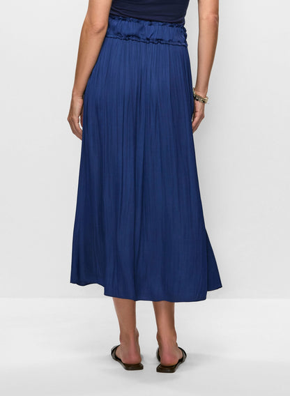 Women Pleated Maxi Skirt Marine | Melanie Lyne