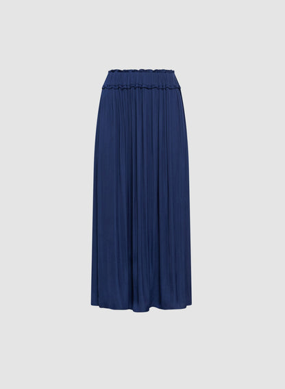 Women Pleated Maxi Skirt Marine | Melanie Lyne