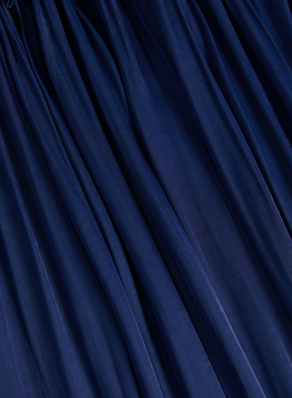 Women Pleated Maxi Skirt Marine | Melanie Lyne