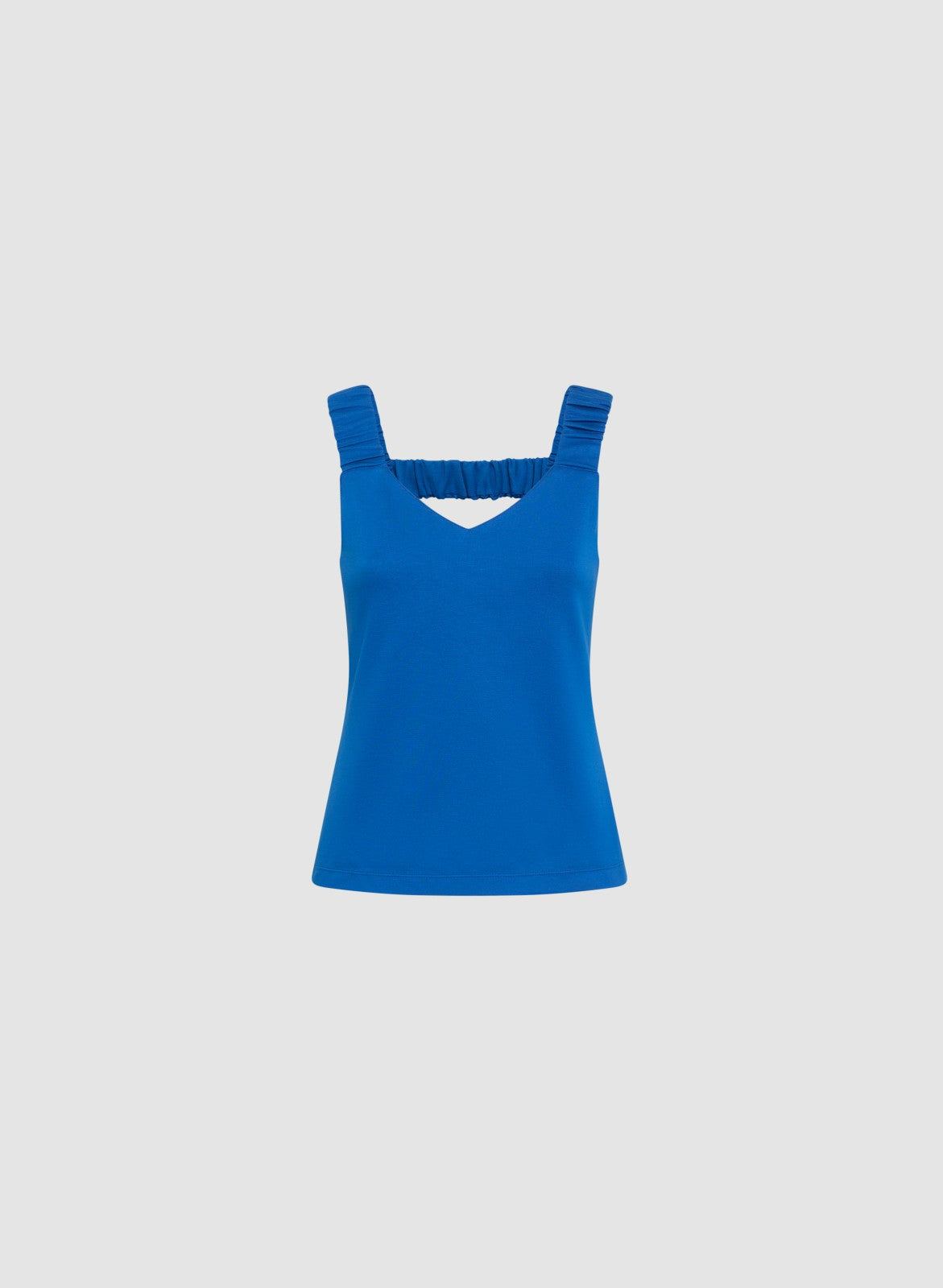 Women Ruched Strap Top Cobalt Blue | Melanie Lyne