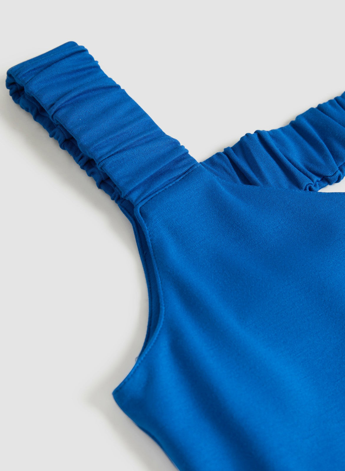 Women Ruched Strap Top Cobalt Blue | Melanie Lyne