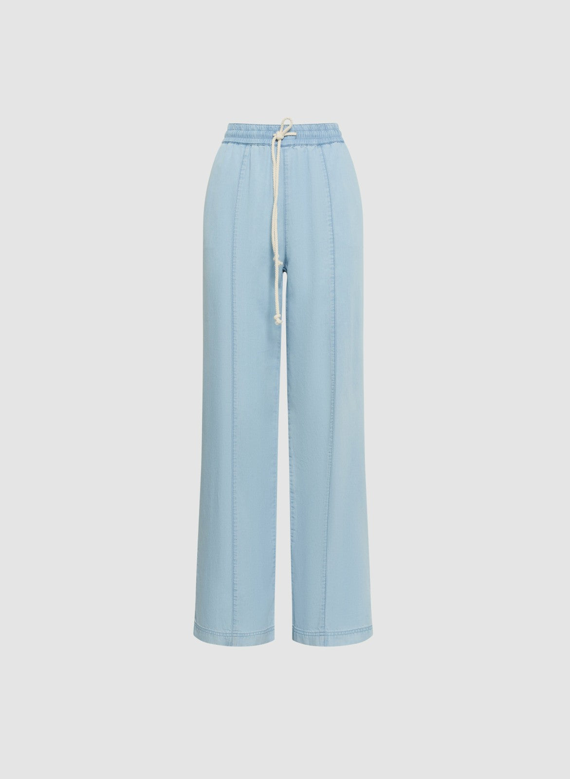 Women Pull-On Wide Leg Pants Clear Blue | Melanie Lyne
