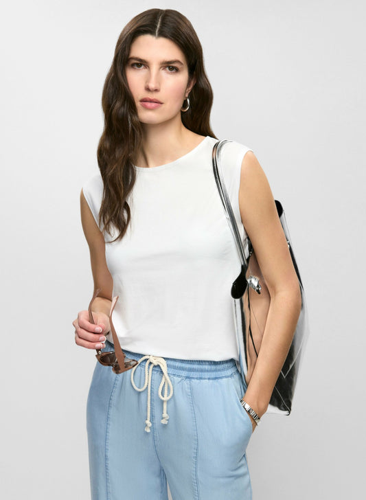 Women Essential Sleeveless Top White | Melanie Lyne