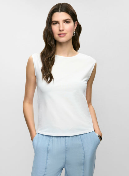 Women Essential Sleeveless Top White | Melanie Lyne