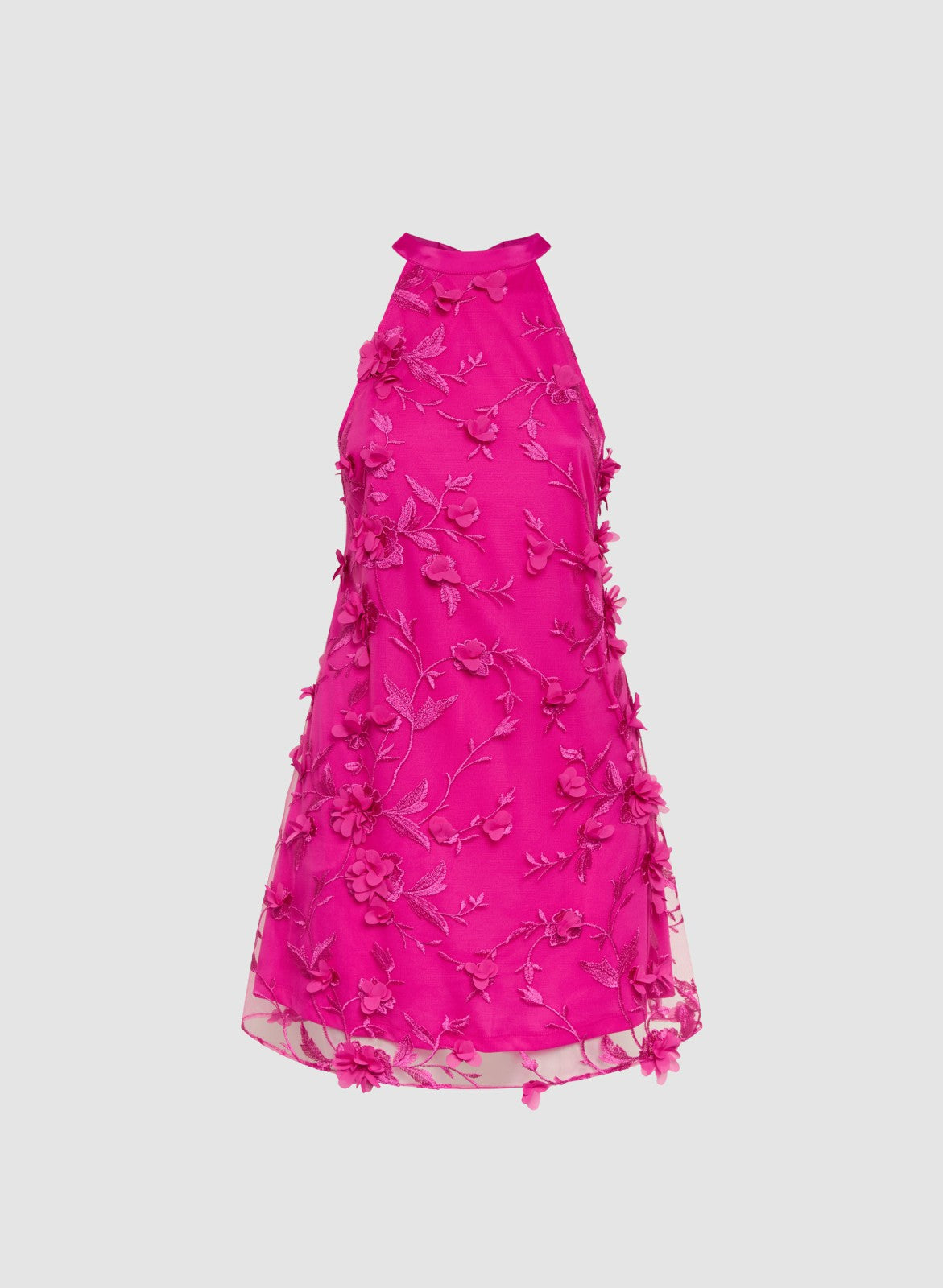 Women Adrianna Papell - Sleeveless Rosette Dress Pink Pearl | Melanie Lyne