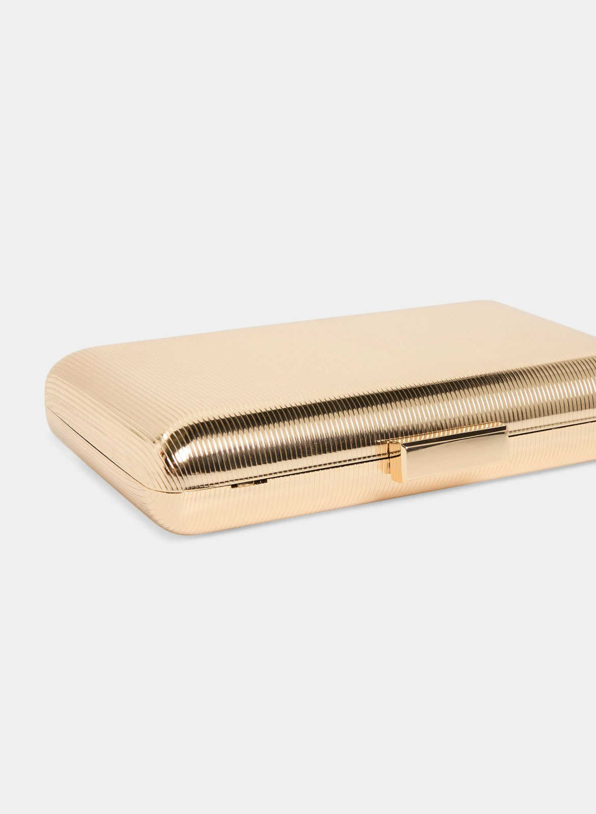 Women Metallic Box Clutch Gold | Melanie Lyne