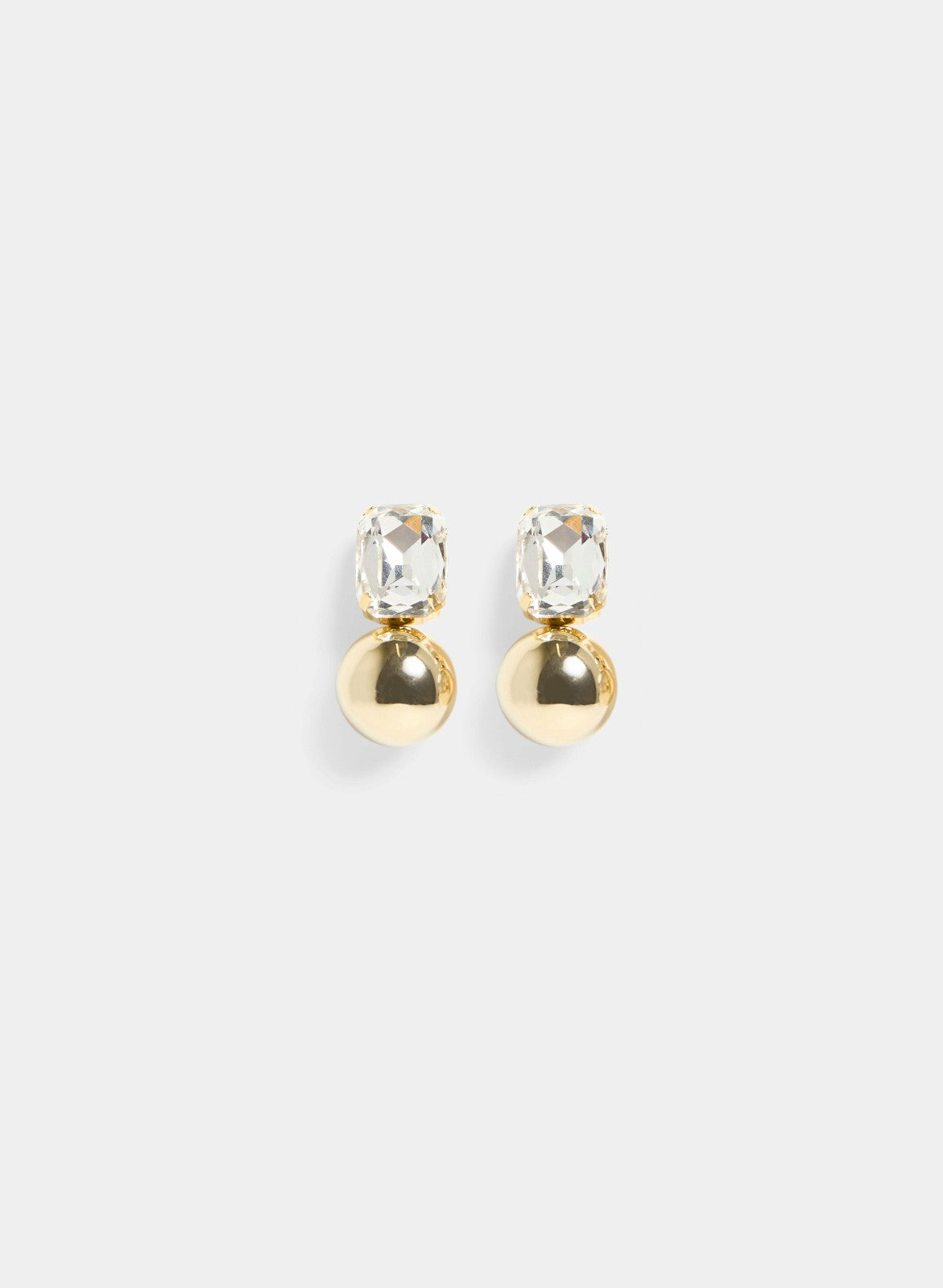 Women Rectangular Top Dangle Earrings Gold | Melanie Lyne