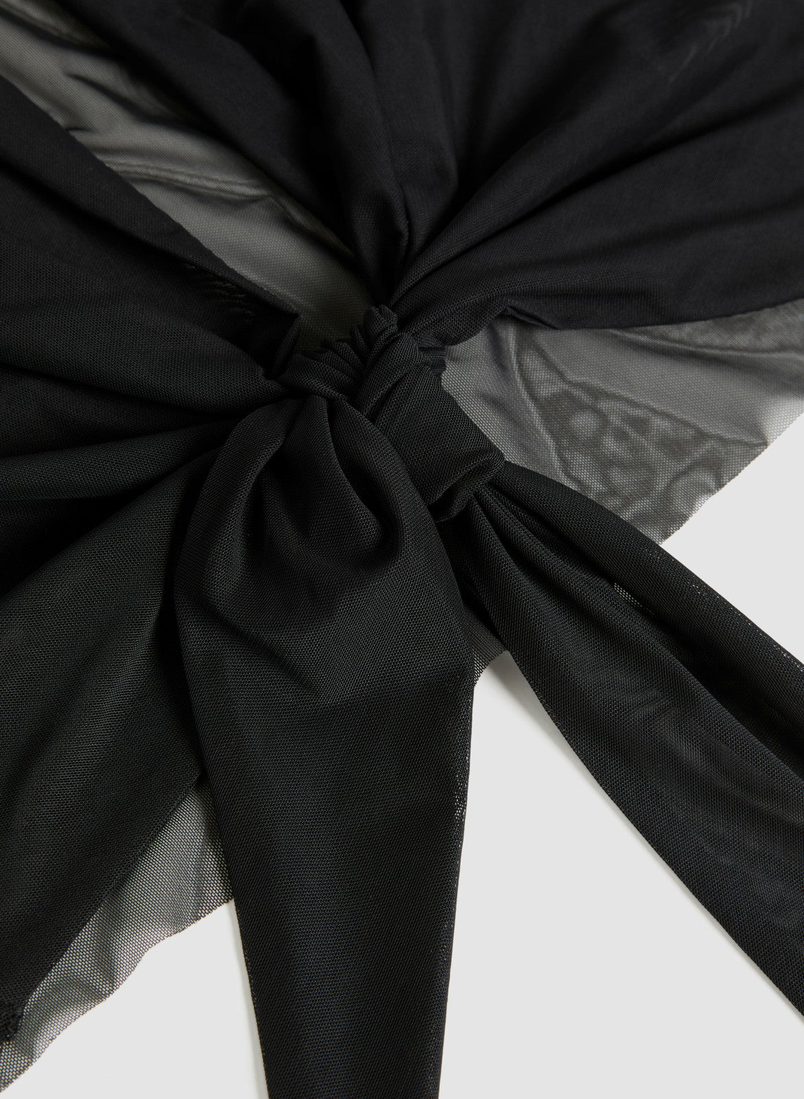 Women Tie-Front Mesh Bolero Black | Melanie Lyne