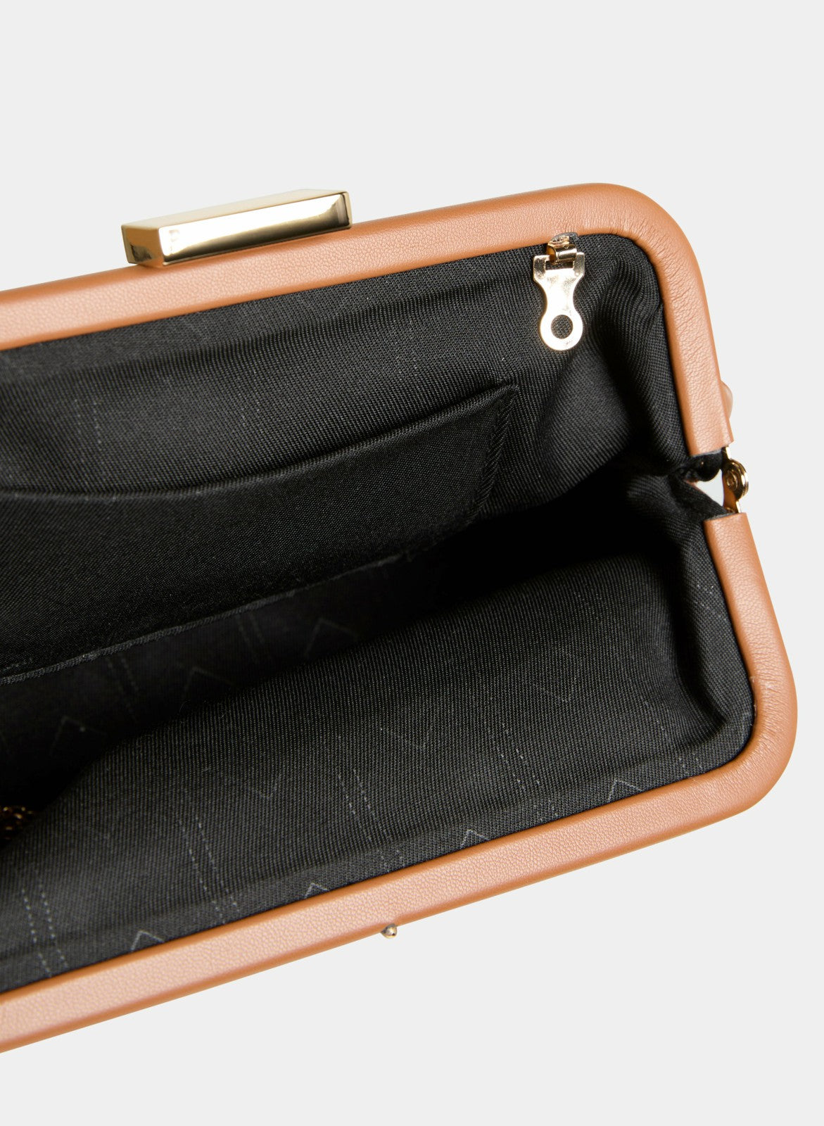 Women Textured Faux Leather Clutch Camel | Melanie Lyne
