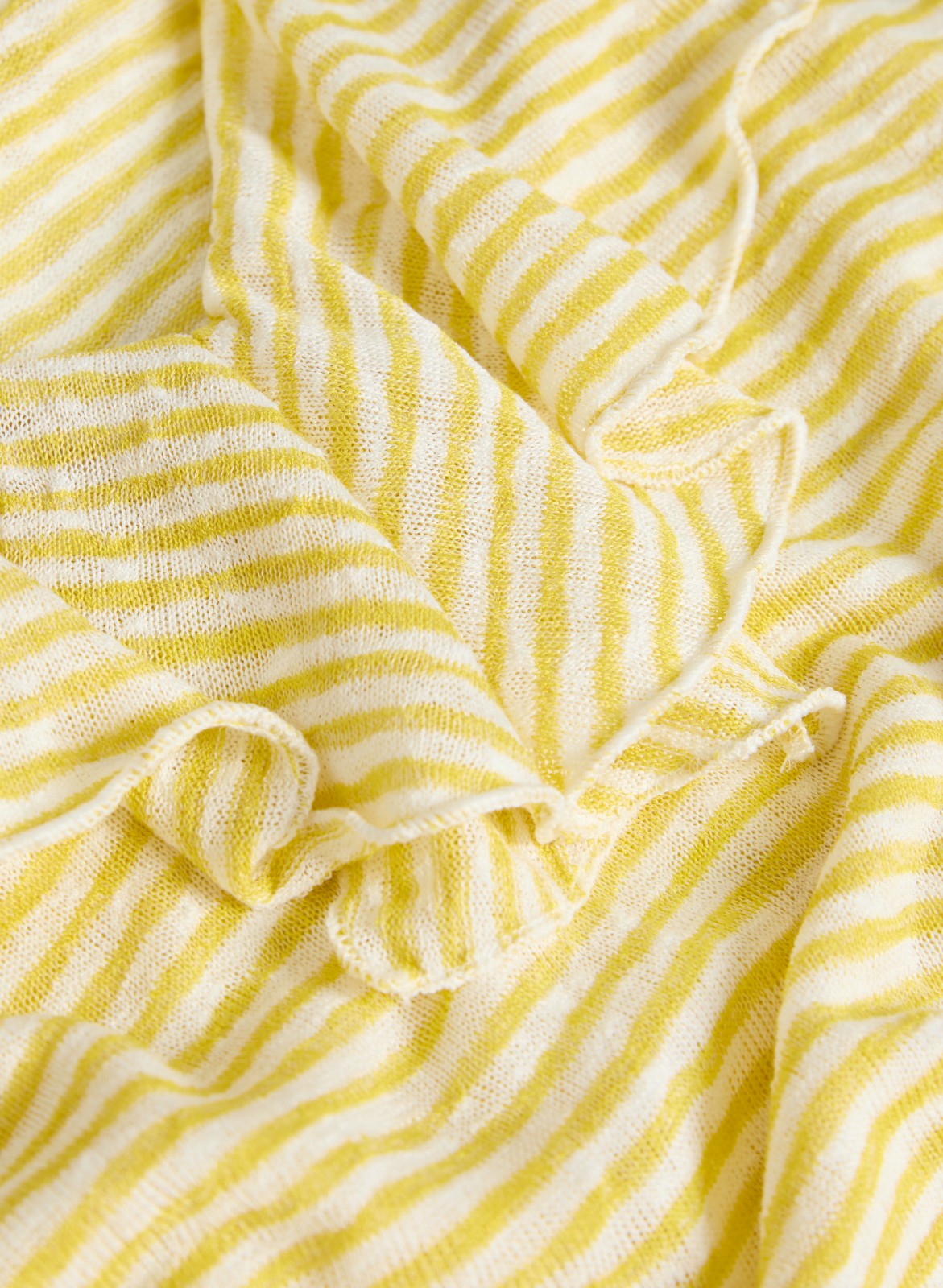 Women Sleeveless Striped Top Yellow Pattern | Melanie Lyne