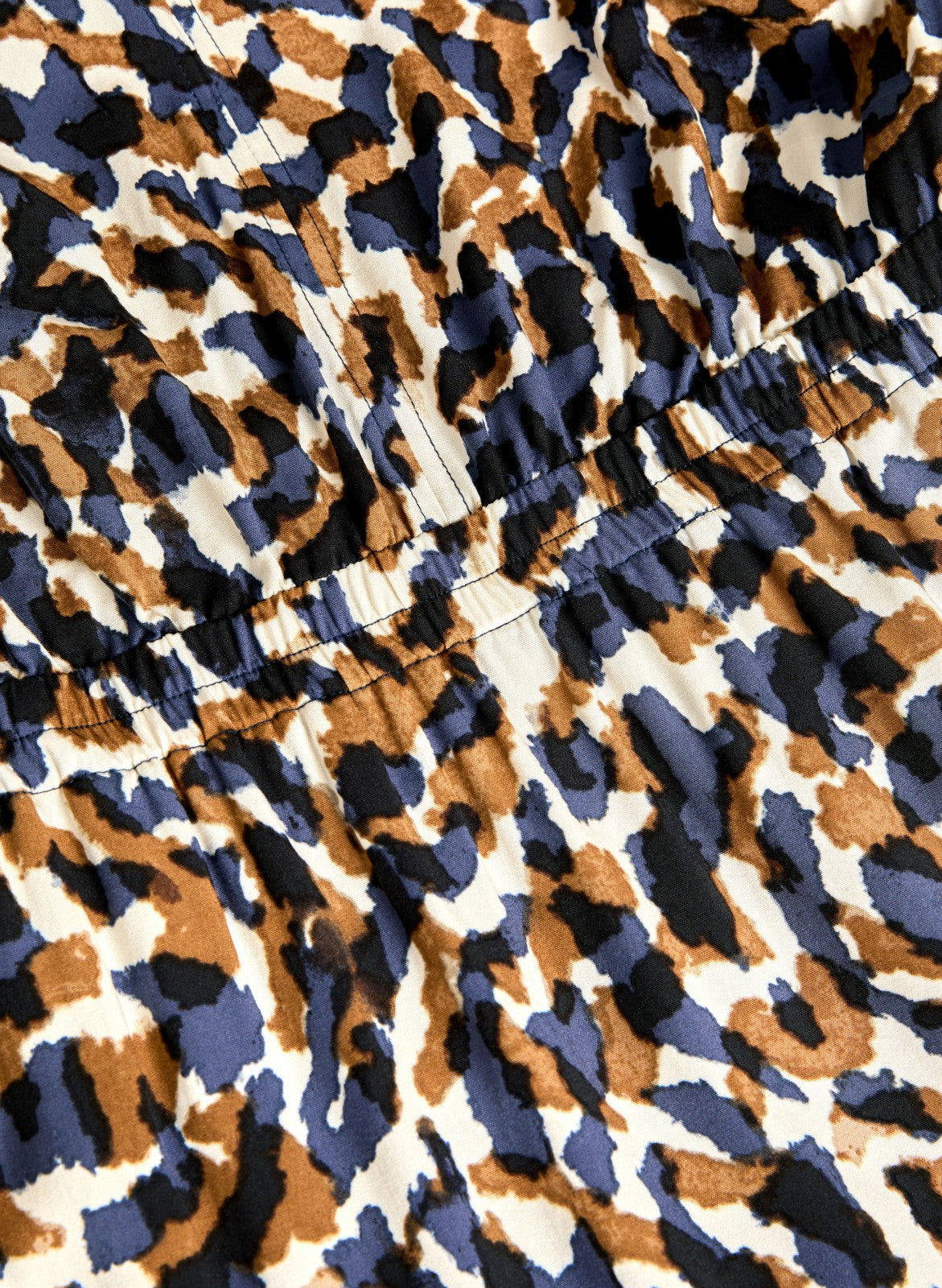 Women Abstract Print Puff Sleeve Dress Multicolour | Melanie Lyne