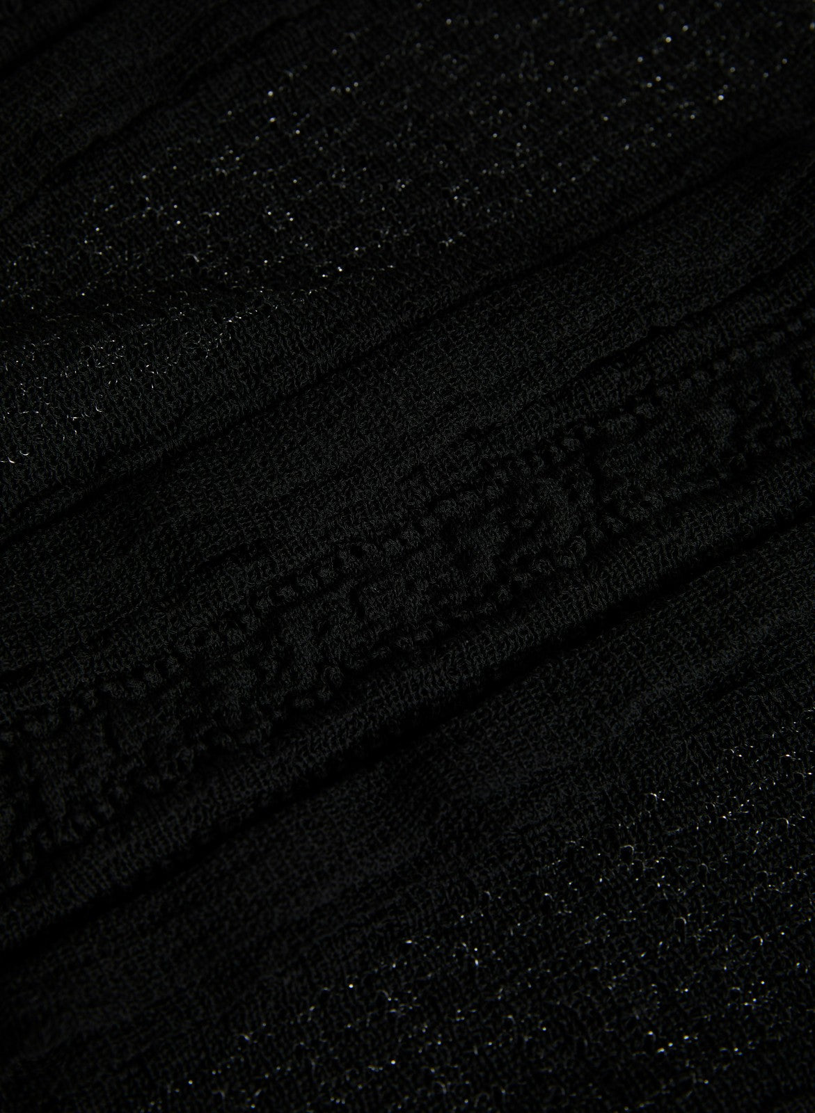 Women Ruffle Knit Pullover Black | Melanie Lyne