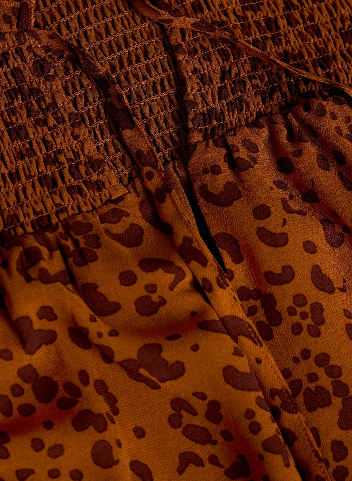 Women Puff Sleeve Leopard Print Blouse Brown Pattern | Melanie Lyne