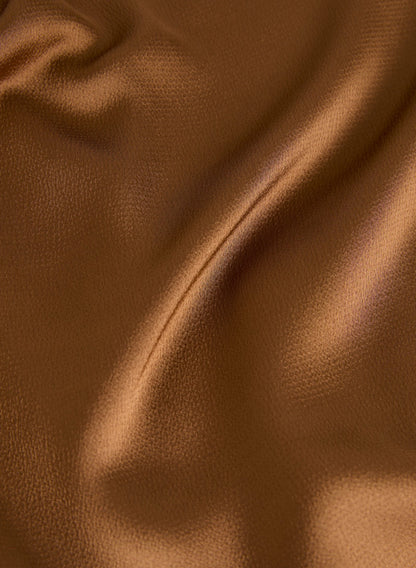 Women Essential V-Neck Satin Tank Top Brandy | Melanie Lyne