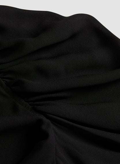 Women Stand Collar Blouse Black | Melanie Lyne