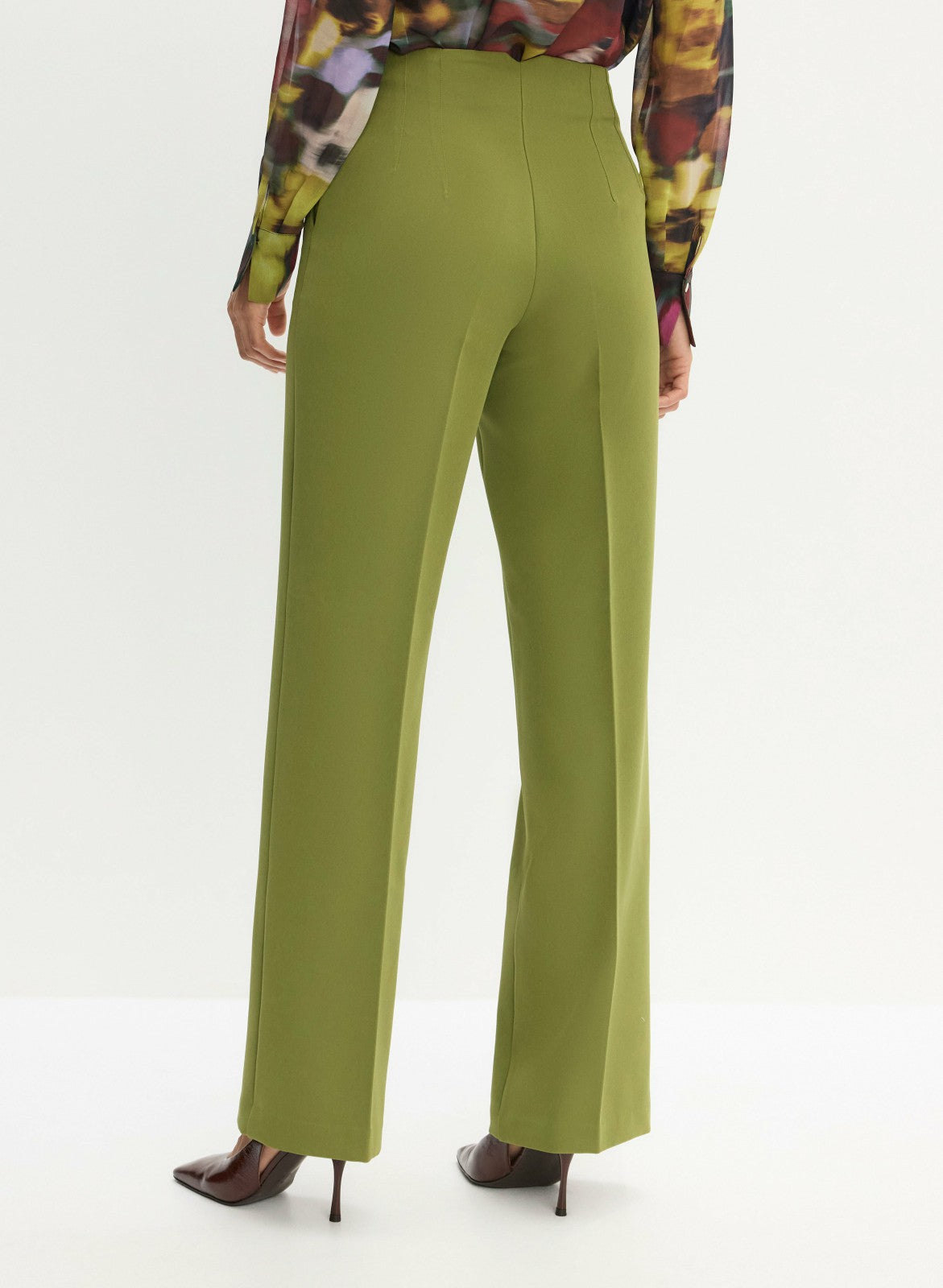 Women Soho Wide Leg Pants Avocado | Melanie Lyne