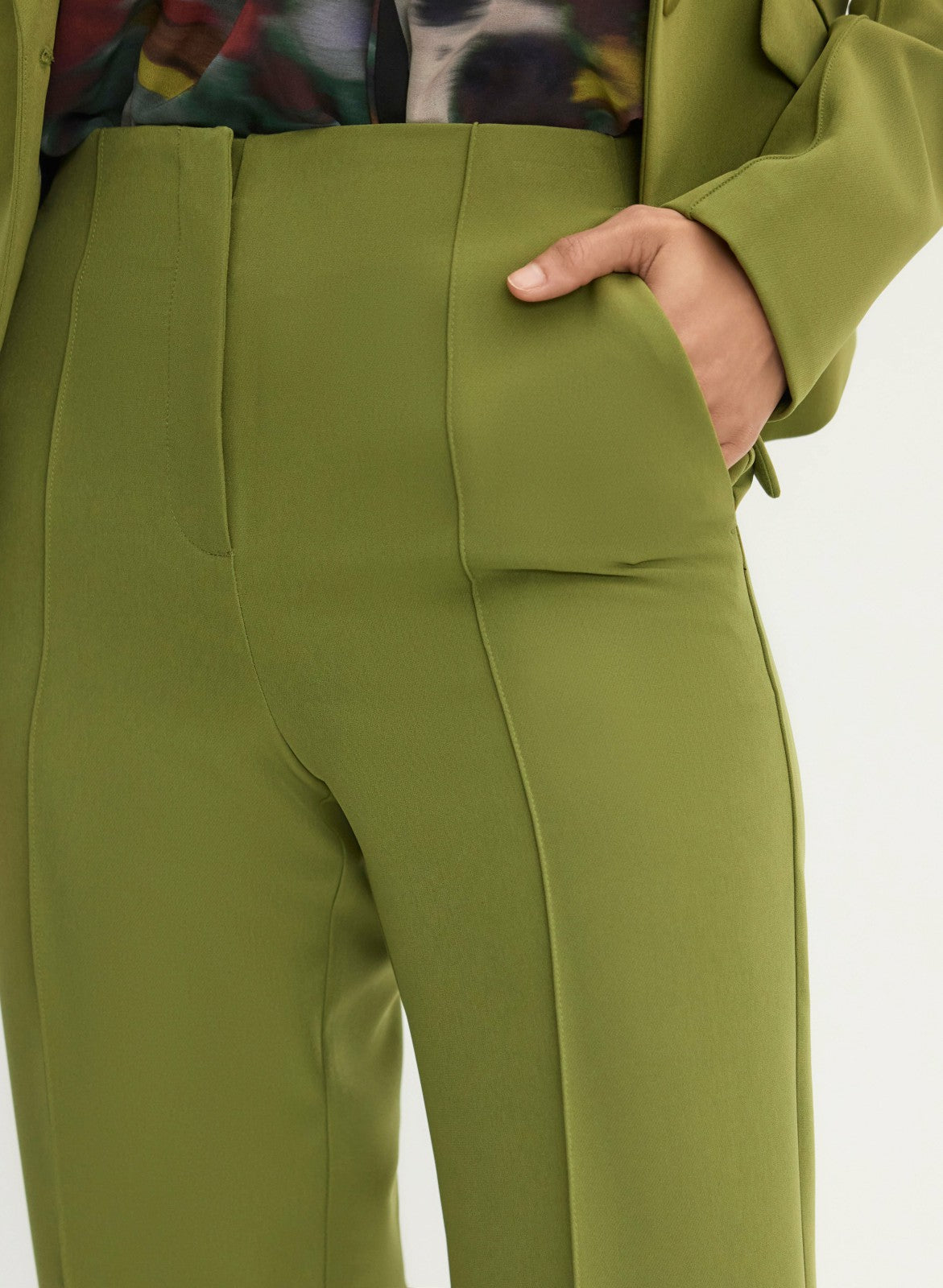Women Soho Wide Leg Pants Avocado | Melanie Lyne