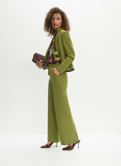 Women Soho Wide Leg Pants Avocado | Melanie Lyne