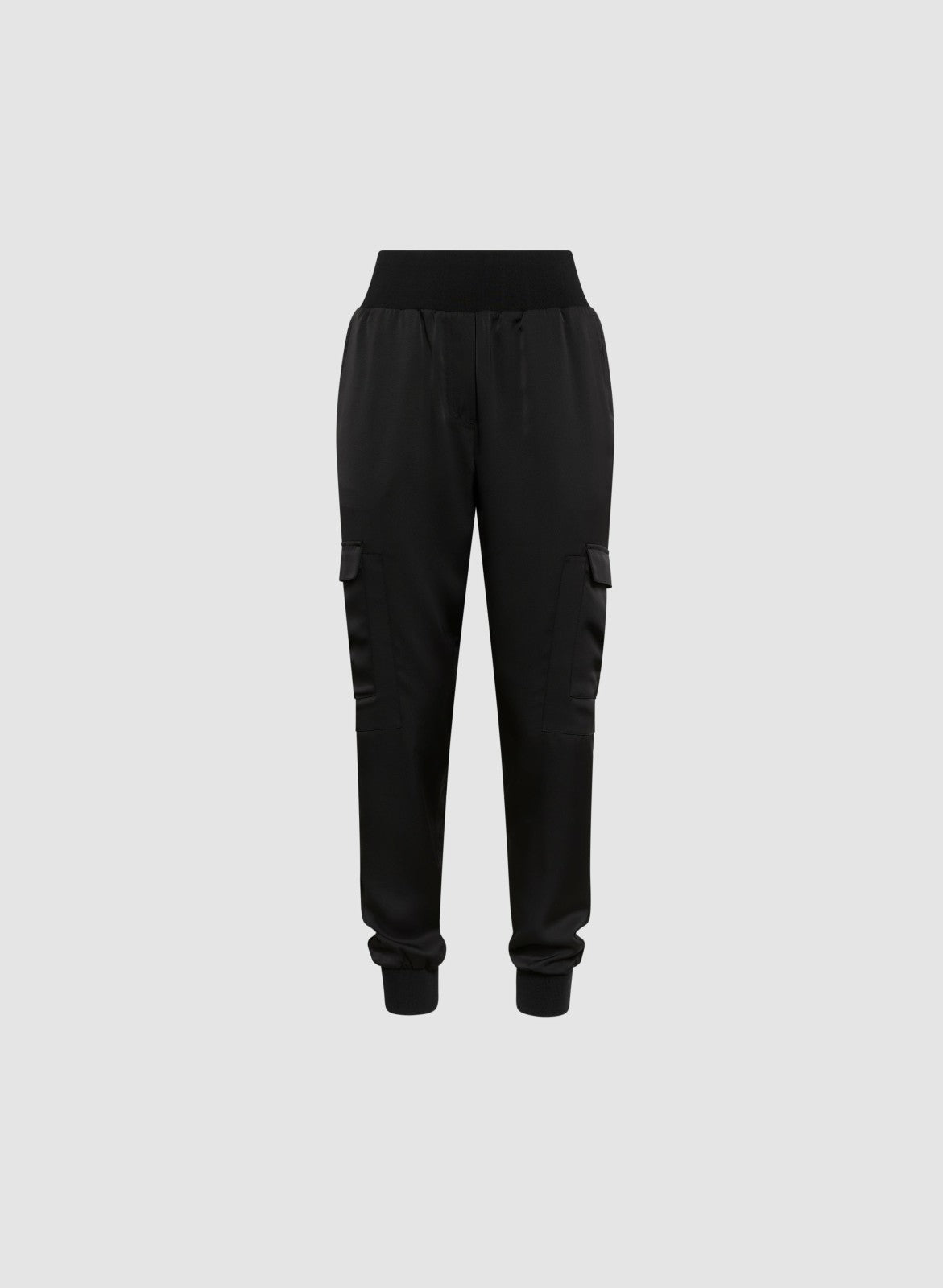 Women Pull-On Cargo Jogger Pants Black | Melanie Lyne
