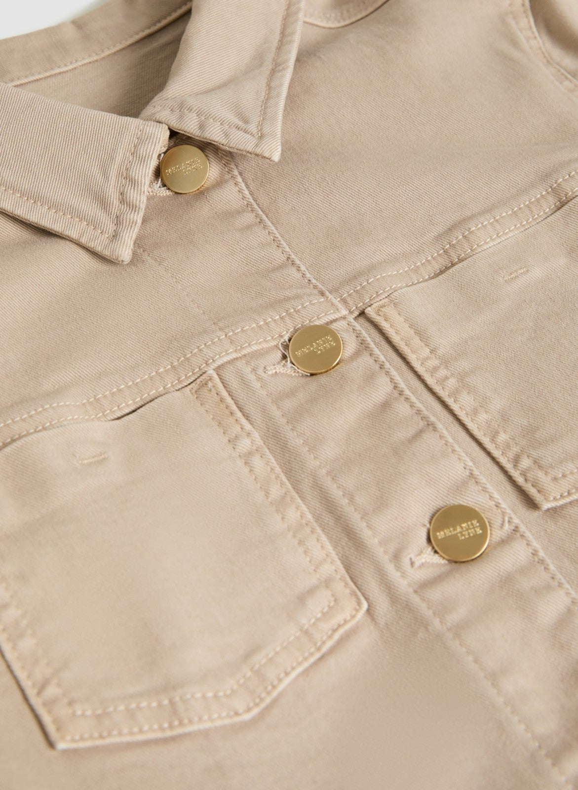 Women Frayed Hem Denim Jacket Oyster | Melanie Lyne