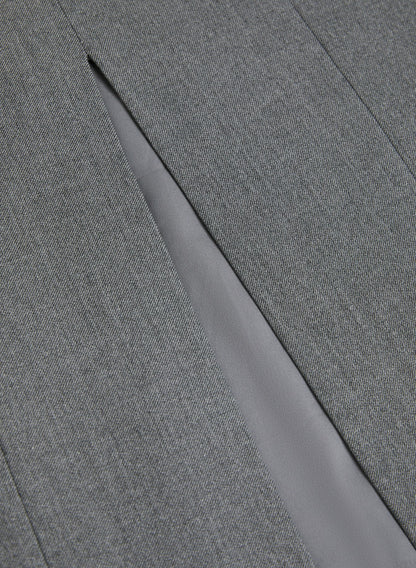 Women Long Pencil Skirt Sky Grey Mix | Melanie Lyne