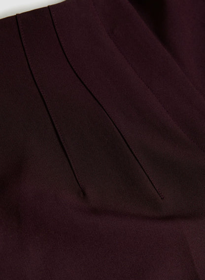Women Juliette Slim Leg Pants Maroon | Melanie Lyne