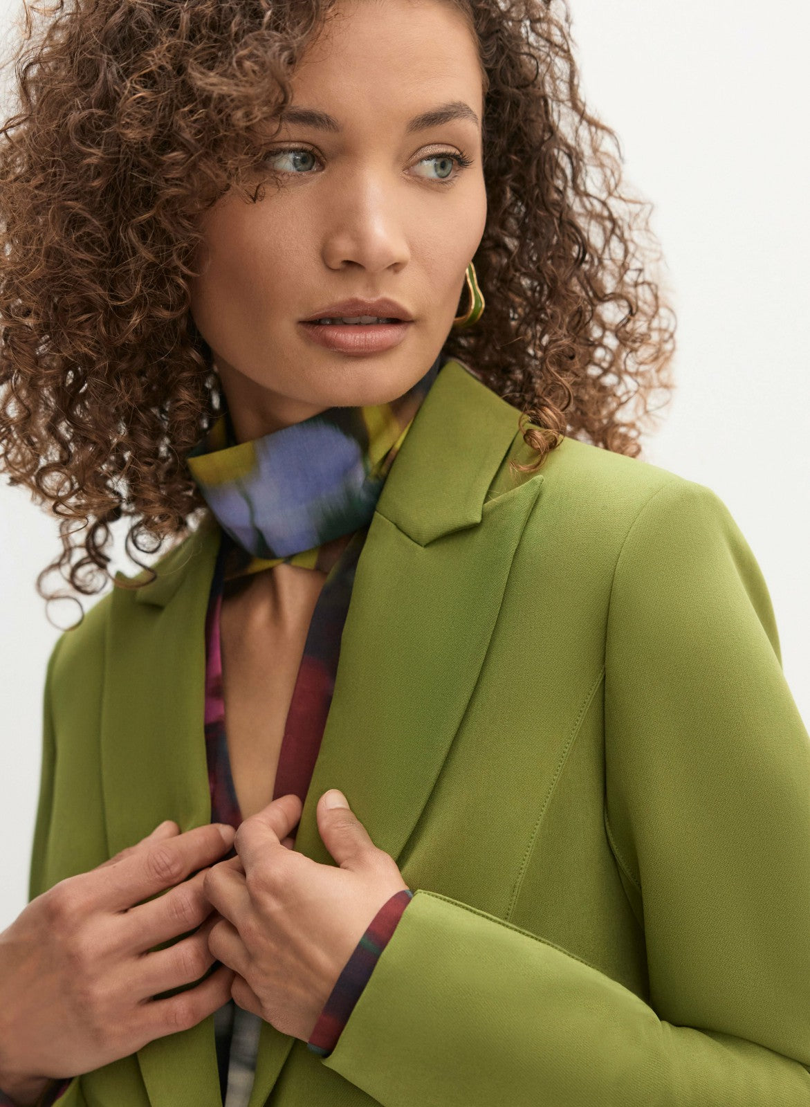 Women Single-Button Blazer Avocado | Melanie Lyne