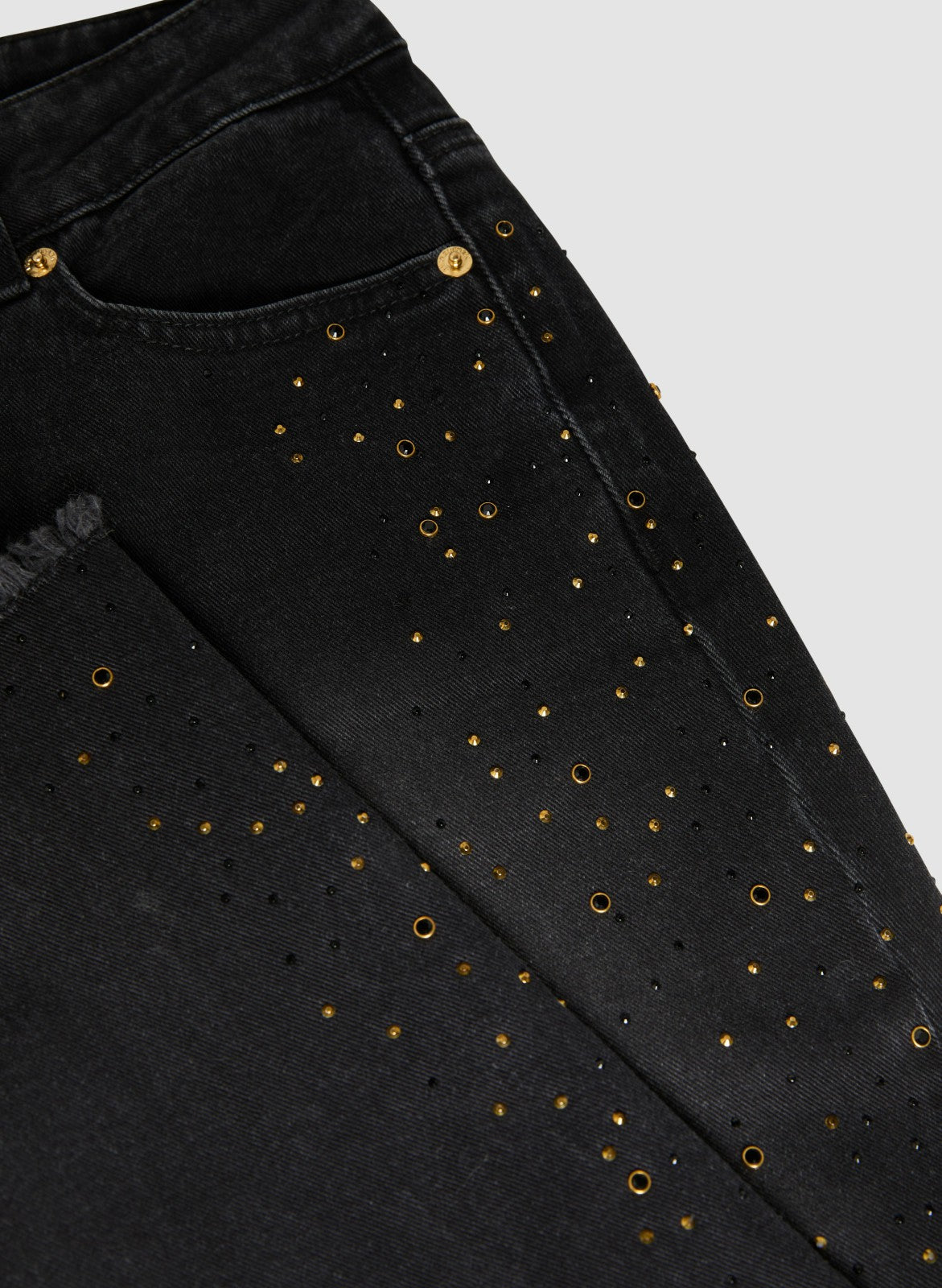 Women Embellished Straight Leg Jeans Black | Melanie Lyne