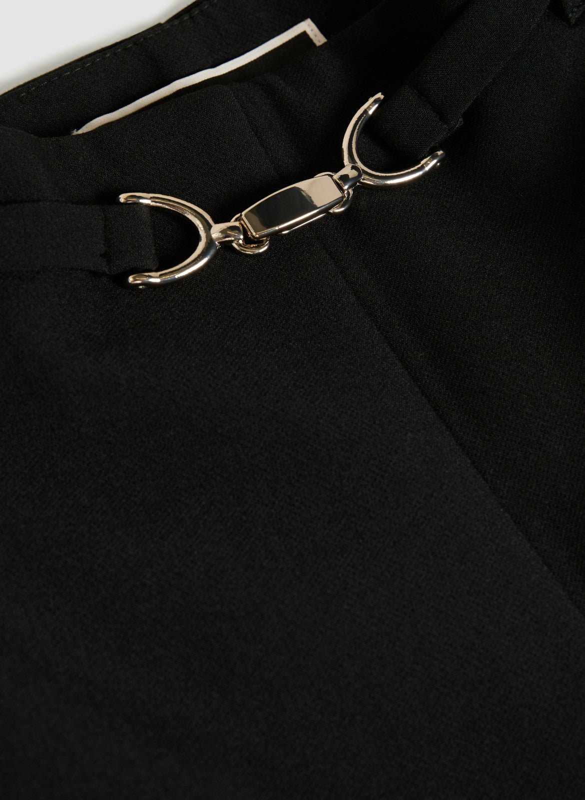 Women Belted Wide Leg Culotte Pants Black | Melanie Lyne