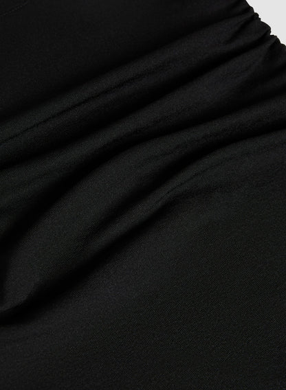 Women Column Shirt Dress Black | Melanie Lyne