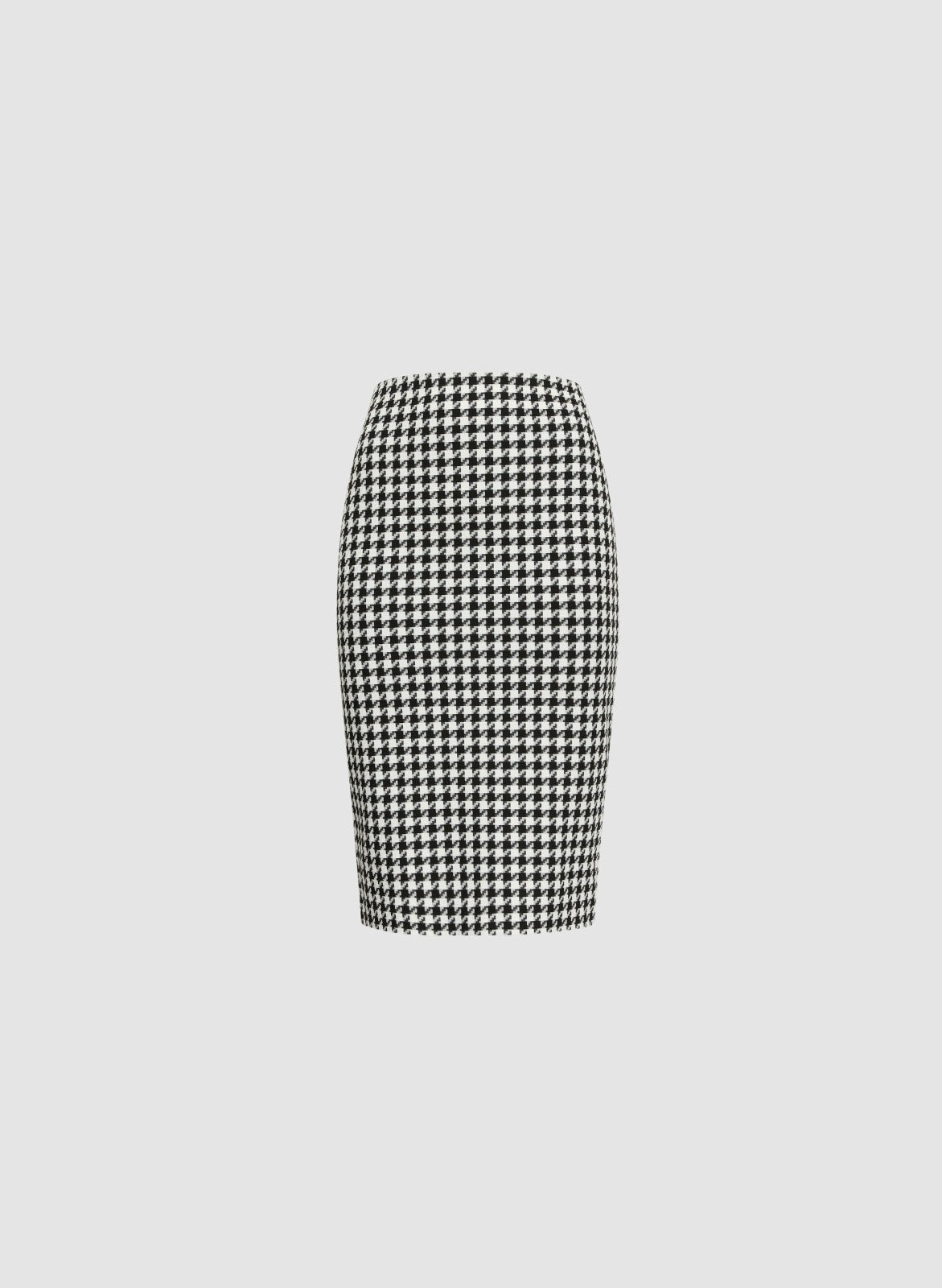 Women Houndstooth Print Pencil Skirt Black & White | Melanie Lyne