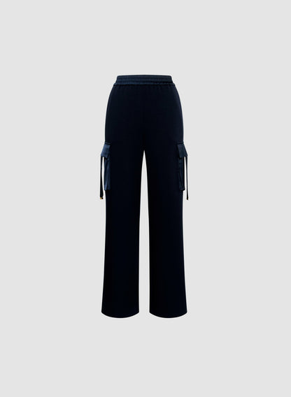 Women Pull-On Cargo Pocket Pants Navy Blue | Melanie Lyne