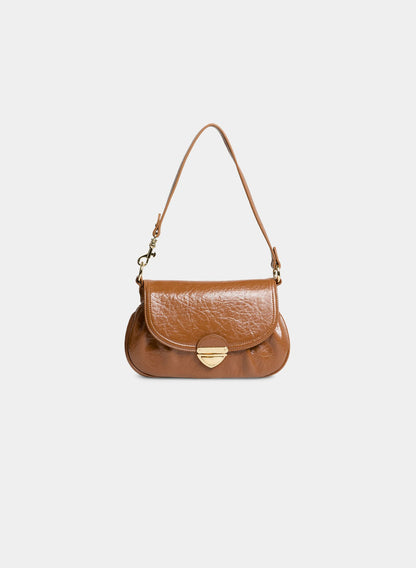 Women Vegan Leather Crossbody Bag Camel | Melanie Lyne