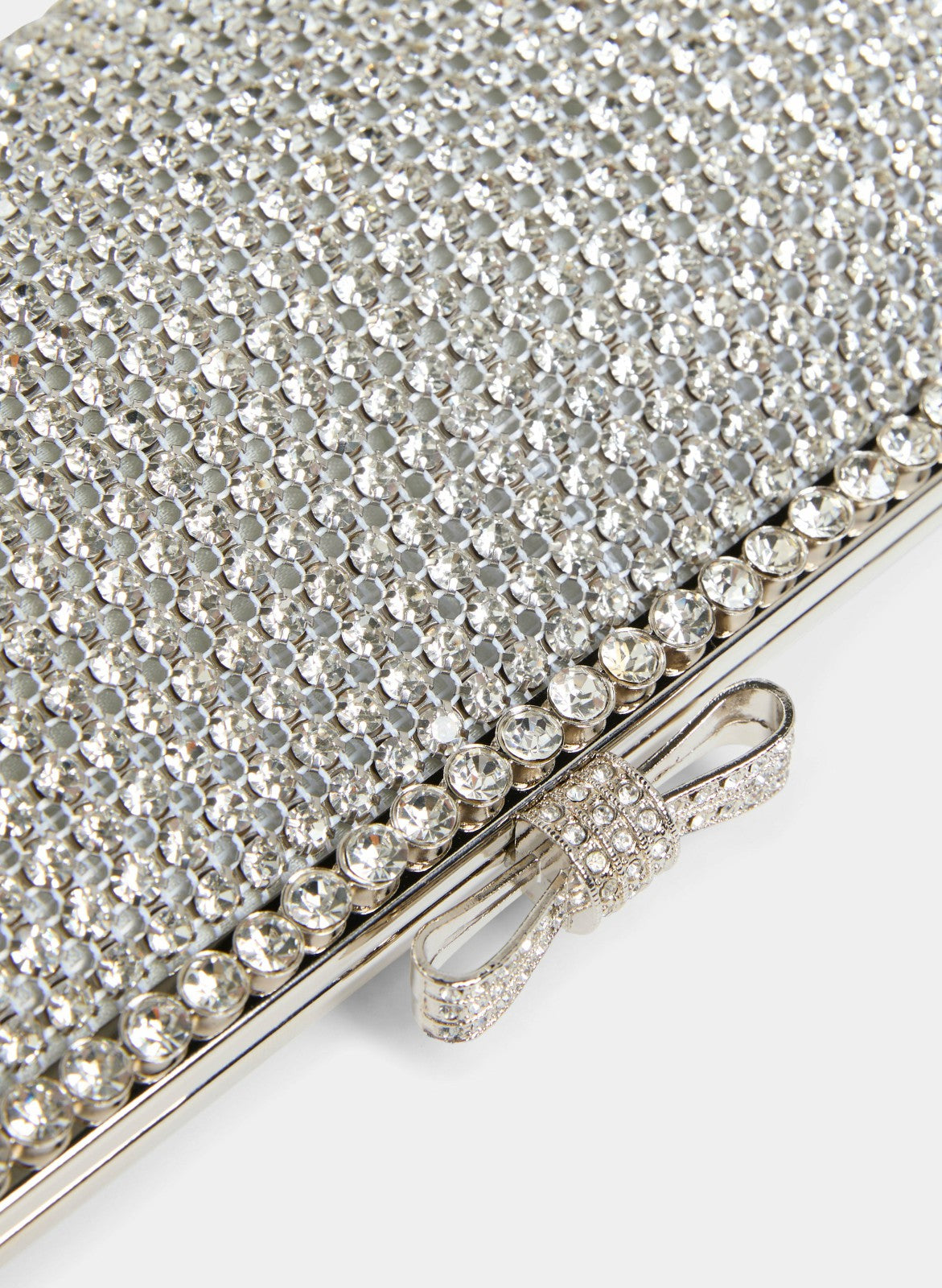 Women Trapeze-Shaped Crystal Clutch Black | Melanie Lyne