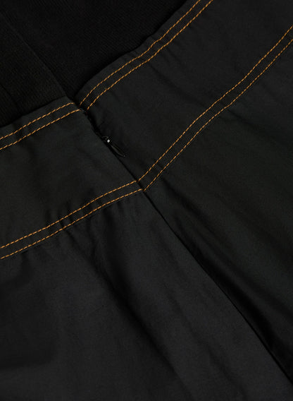Women Mixed Media Maxi Dress Black | Melanie Lyne