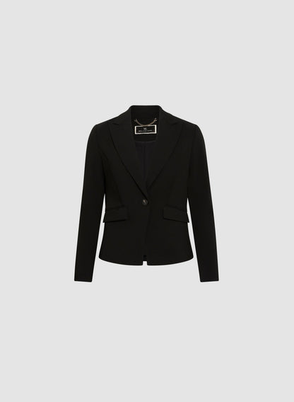 Women Single-Button Blazer Black | Melanie Lyne