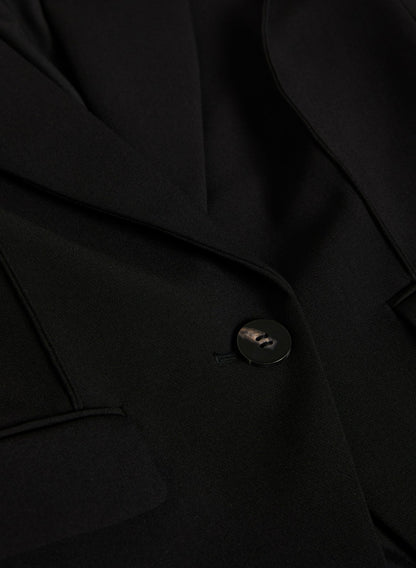 Women Single-Button Blazer Black | Melanie Lyne