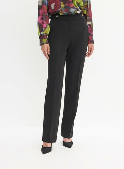 Women Lauren Straight Leg Pants Black | Melanie Lyne