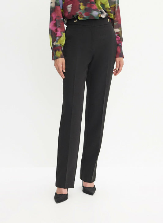 Women Lauren Straight Leg Pants Black | Melanie Lyne
