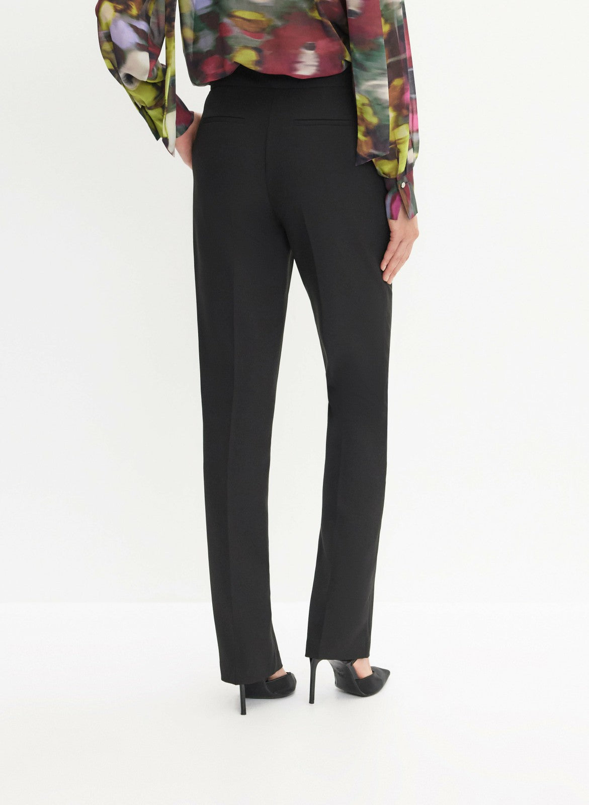 Women Lauren Straight Leg Pants Black | Melanie Lyne