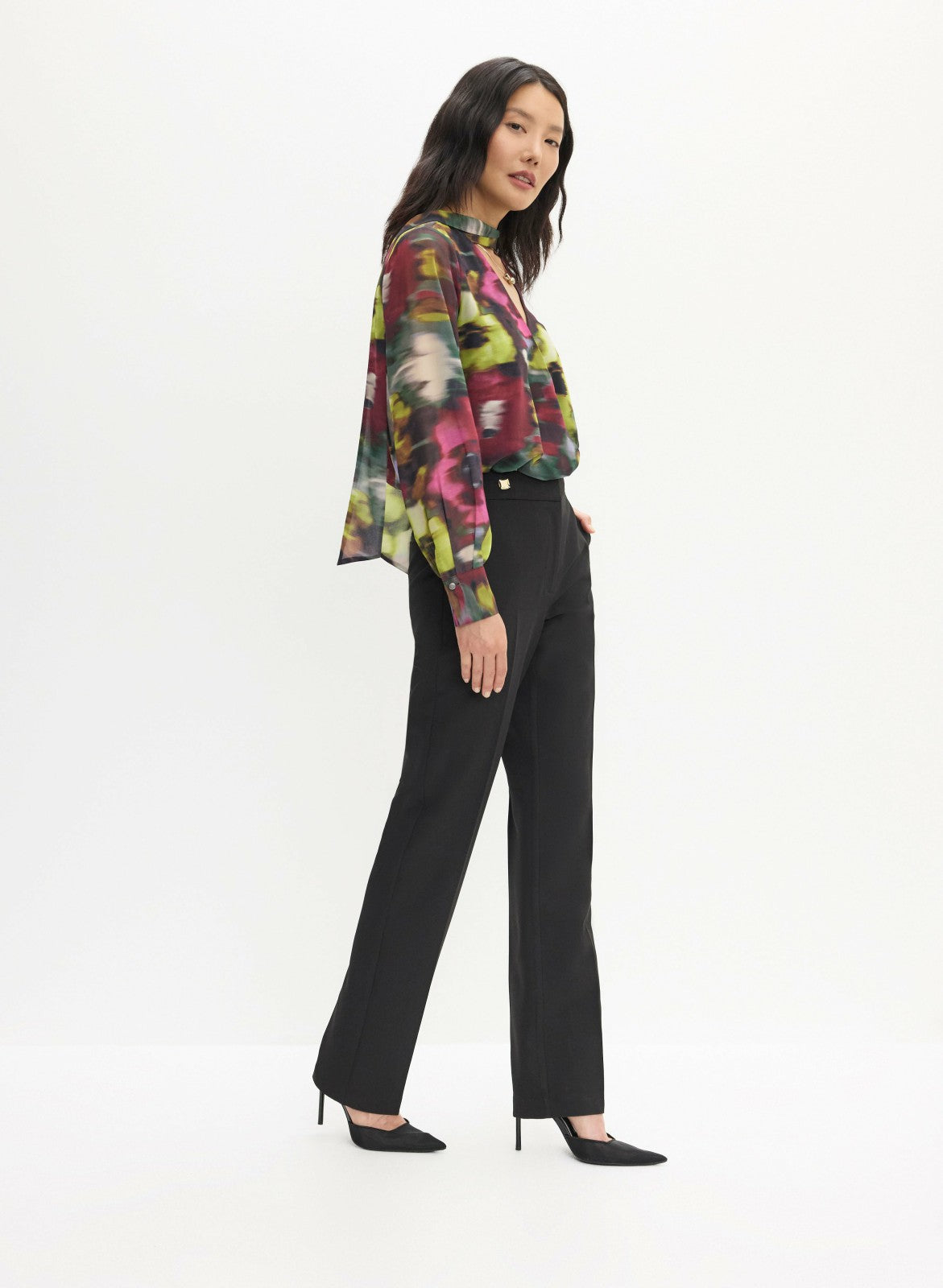 Women Lauren Straight Leg Pants Black | Melanie Lyne