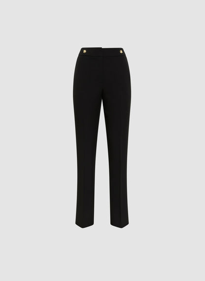 Women Lauren Straight Leg Pants Black | Melanie Lyne