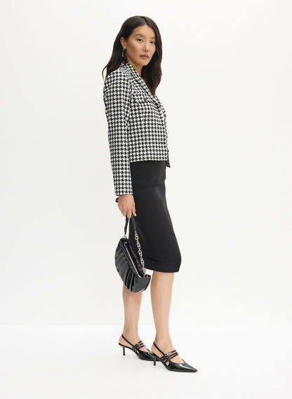 Women Pull-On Pencil Skirt Black | Melanie Lyne