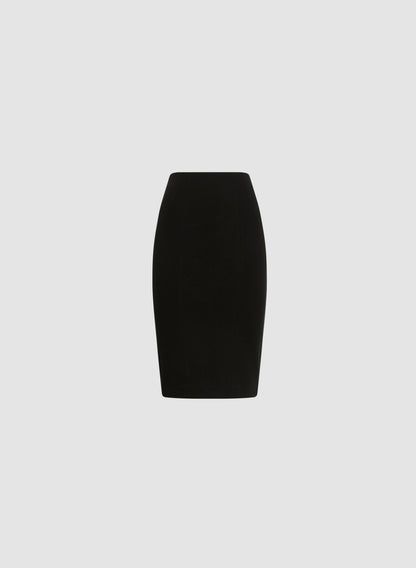 Women Pull-On Pencil Skirt Black | Melanie Lyne