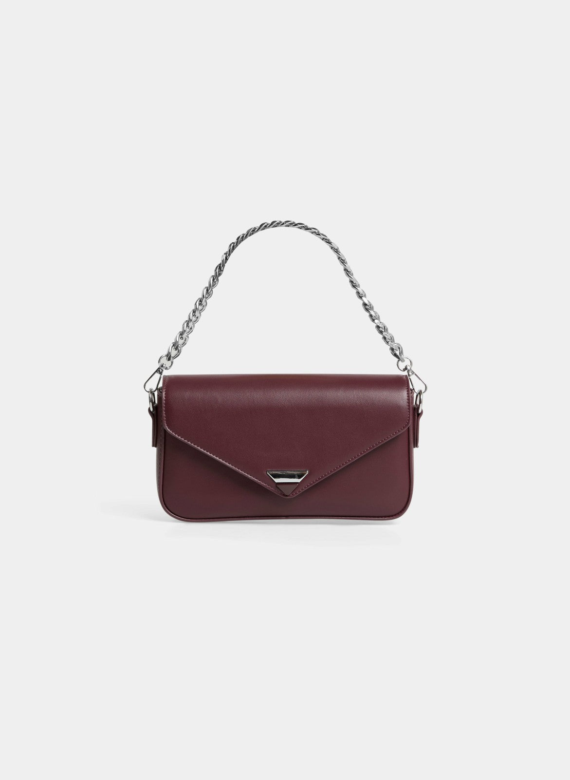 Women Rectangular Envelope Handbag Maroon | Melanie Lyne