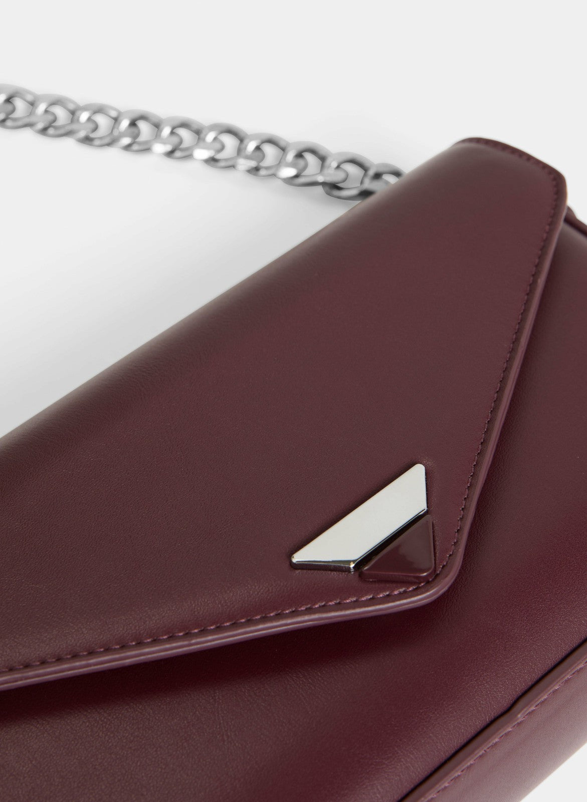 Women Rectangular Envelope Handbag Maroon | Melanie Lyne