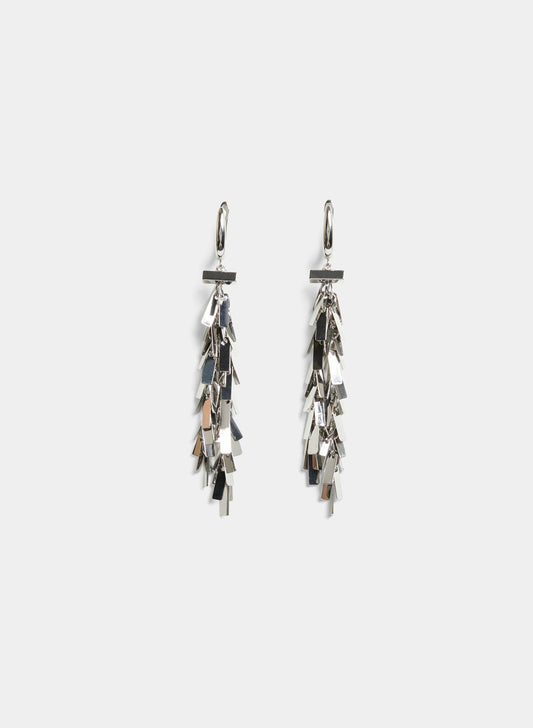 Women Cluster Chandelier Earrings Silver | Melanie Lyne